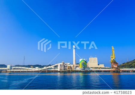 Matsushima Matsushima Thermal Power Station from a ferry bound for Matsushima [Saikai City, Nagasaki Prefecture] 41738023