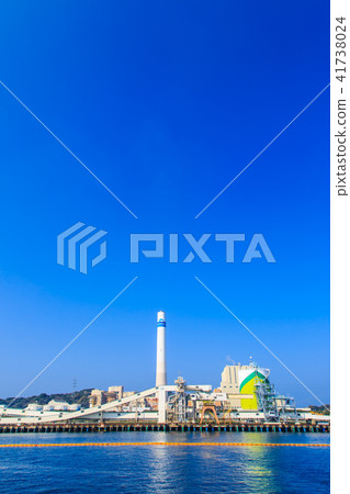 Matsushima Matsushima Thermal Power Station from a ferry bound for Matsushima [Saikai City, Nagasaki Prefecture] 41738024