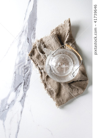 Glass transparent teapot 41739646