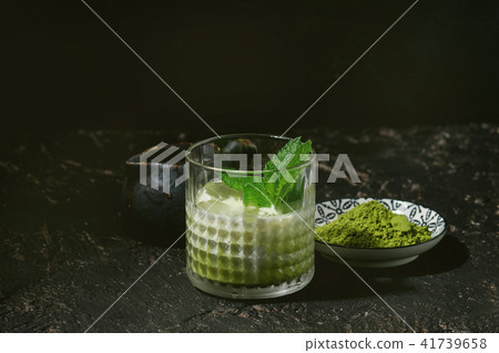Matcha iced latte Matcha iced latte 41739658