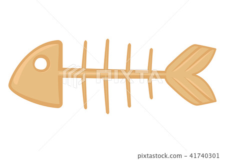 Cartoon fish skeleton Cartoon fish skeleton 41740301