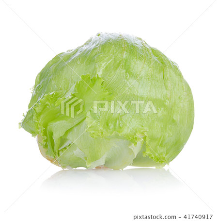 Fresh  lettuce isolated on white background. 41740917