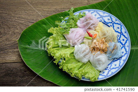 Thai desserts steam rice starch Thai desserts steam rice starch 41741590