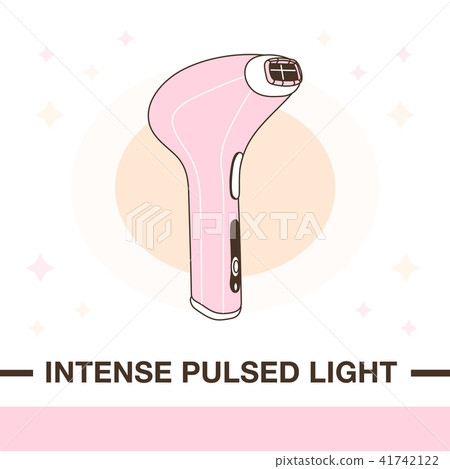 Illustration of IPL epilator for hair removal.  41742122