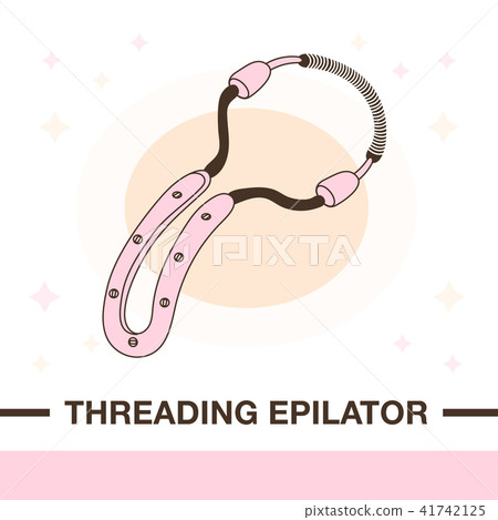 Illustration of hair removal threading epilator. 41742125