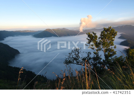 Mount bromo seen from the height Mt Semeru Mount bromo seen from the height Mt Semeru 41742351