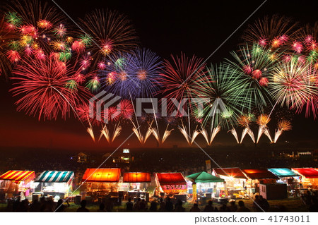 Sakata City, Yamagata Prefecture Sakata fireworks show 41743011