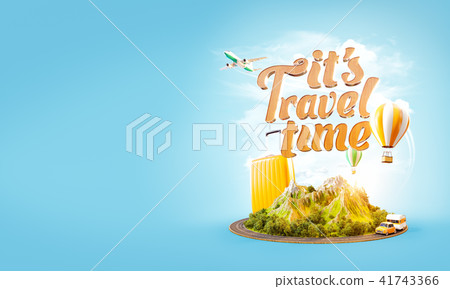 Unusual 3d illustration of a mount  41743366