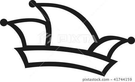 Carnival hat outline Carnival hat outline 41744159