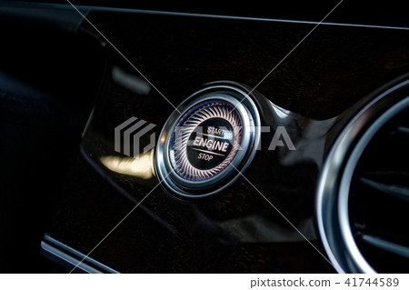 Engine Start/Stop Button in Car 41744589