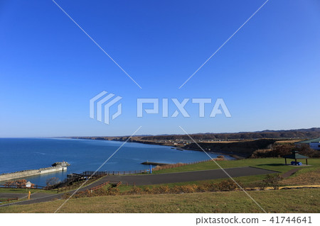 The Sea of Japan seen from Mt. Hayakado Misaki Tai Park in Hokkaido The Sea of Japan seen from Mt. Hayakado Misaki Tai Park in Hokkaido 41744641