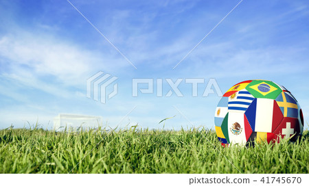 France team soccer ball for russia sport event 41745670