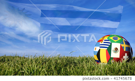 Uruguay team soccer ball for russia sport event 41745678