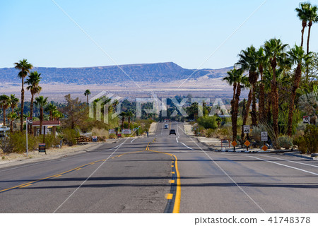 A straight single road in the Americas A straight single road in the Americas 41748378