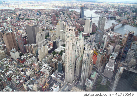 Aerial view of new york city  41750549