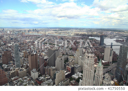Aerial view of new york city  41750550