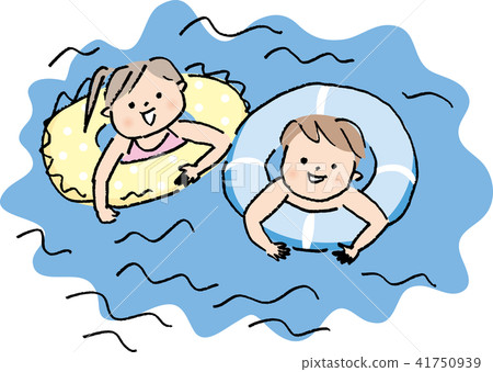 Pool Child illustration Water Playing Beach... - Stock Illustration ...