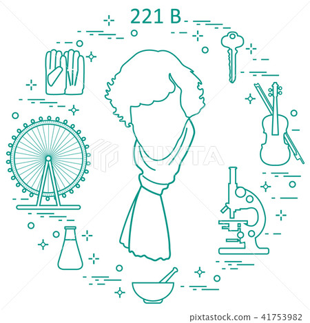 Private detective Sherlock Holmes with variety 41753982