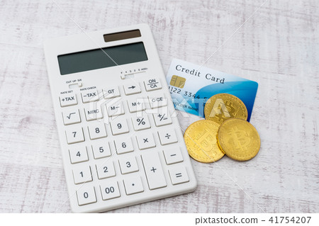 Image of virtual currency · bit coin and credit card Image of virtual currency · bit coin and credit card 41754207
