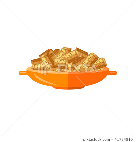 Vector flat bread rusks for beer 41754810