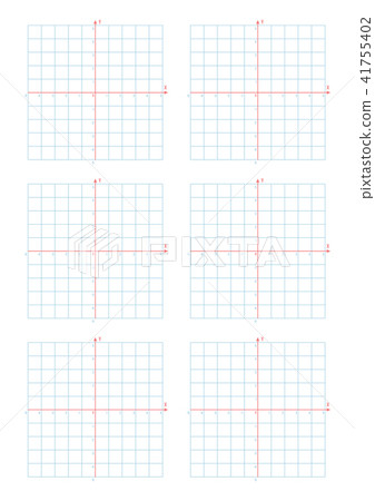 A set of Cartesian coordinate systems on blue... - Stock Illustration ...