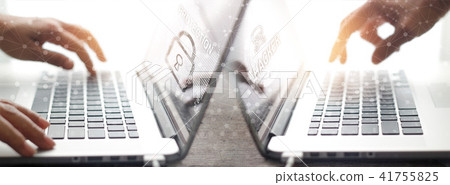 Global networking protection data concept 41755825