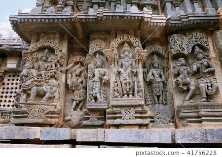 North East wall, Kedareshwara Temple, Halebid 41756228