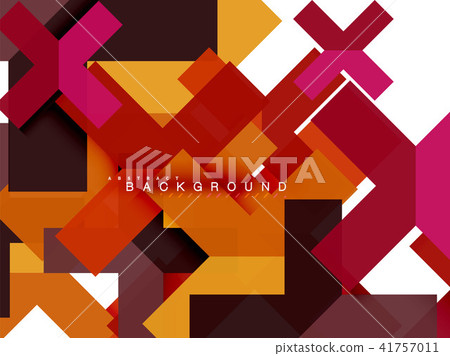 Multicolored abstract geometric shapes, geometry background for web banner 41757011