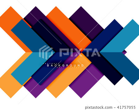 Multicolored abstract geometric shapes, geometry background for web banner 41757055