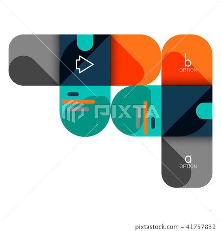 Infographics option and step by step in rounded squares, element of chart, graph, diagram with Infographics option and step by step in rounded squares, element of chart, graph, diagram with 41757831