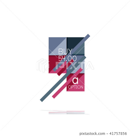 Square option infographic banner. Data and information visualization, geometric design Square option infographic banner. Data and information visualization, geometric design 41757856