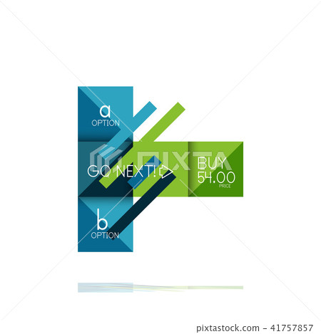 Square option infographic banner. Data and information visualization, geometric design Square option infographic banner. Data and information visualization, geometric design 41757857