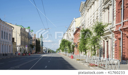 Historical street named after Kuibyshev in Samara, Russia. On a Sunny summer day. 29 June 2018 41760233