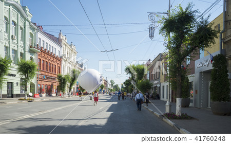 Historical street named after Kuibyshev in Samara, Russia. On a Sunny summer day. 29 June 2018 Historical street named after Kuibyshev in Samara, Russia. On a Sunny summer day. 29 June 2018 41760248