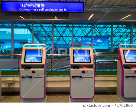 Self-service check-in counter 41761966