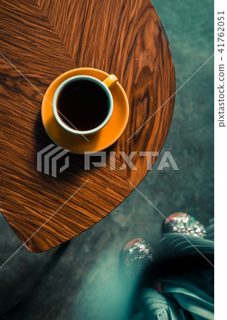 Specialty filter coffee in yellow cup 41762051
