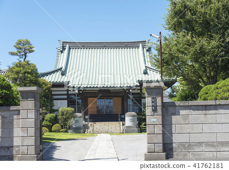 寺廟（東京江戶川區）的山門和主殿 41762181