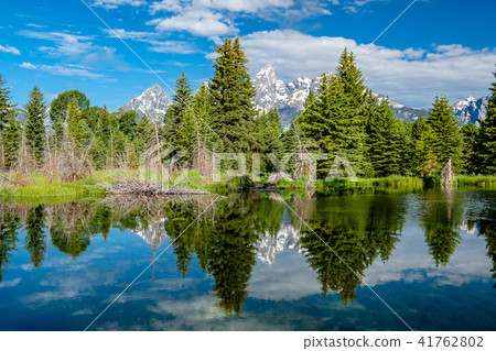 Mountains in Grand Teton National Park  41762802