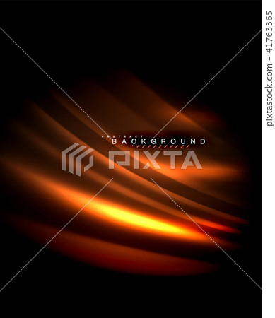 Neon glowing techno lines, hi-tech futuristic abstract background template with square shapes 41763365