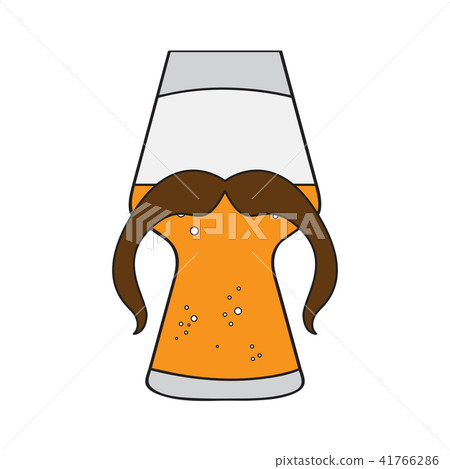 Hipster beer icon 41766286