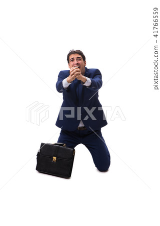 Young businessman isolated on white background  41766559