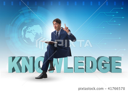 Young businessman in education concept Young businessman in education concept 41766578