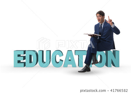 Young businessman in education concept Young businessman in education concept 41766582