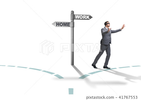Work life or home balance business concept Work life or home balance business concept 41767553