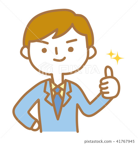 How nice! Businessman taking a pose 41767945