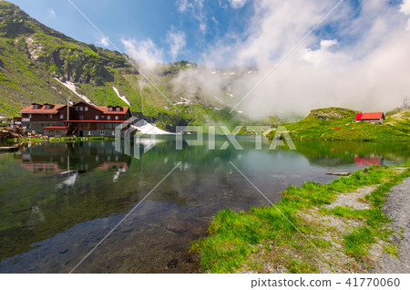 area of lake Balea in clouds 41770060