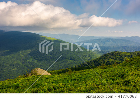 green hill of polonina Runa in summer 41770068