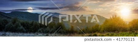 time change concept over the Carpathian mountains 41770115