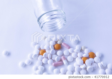 Medicine and prescription bottle 41770912