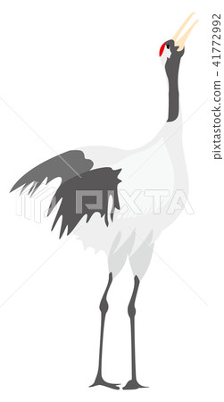 起重機1隻鳥朝右 起重機1隻鳥朝右 41772992